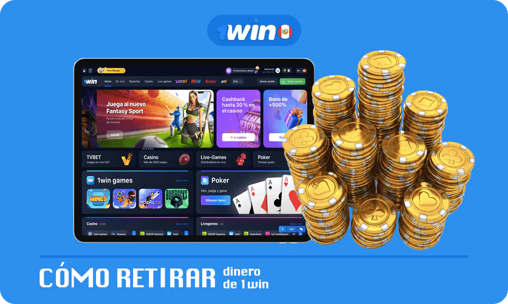 Instrucciones paso a paso para retirar dinero de 1win