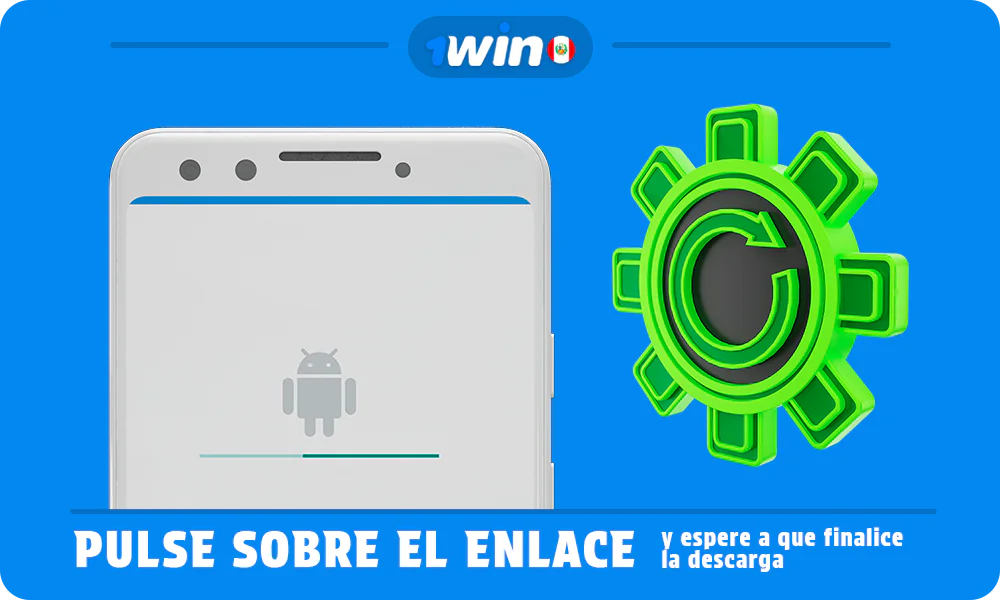 Espere hasta que 1 win apk para Android esté completamente instalado